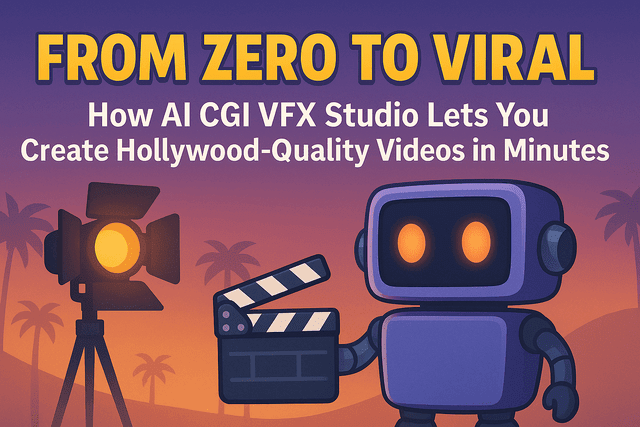 From Zero to Viral How AI CGI VFX Studio Lets You Create Hollywood-Quality Videos in Minutes